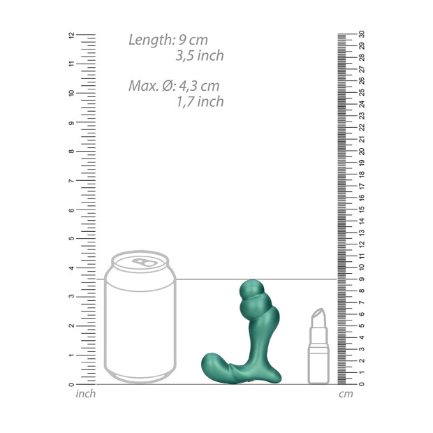 Shots - Ouch! Vibro Prostata Massagegerät Prostatamassager Grün ⌀ 4,3 cm