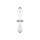 Double Crystal - Glass Dildo - Transparent