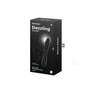 Satisfyer Dazzling Crystal 1 Glasdildo Schwarz 18,2 cm...
