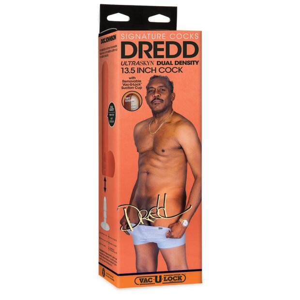 Doc Johnson Signature Cocks Dredd Dildo Marron 34 cm ⌀ 5,7 cm