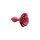 Master Series Booty Bloom - Silicone Rose Anal Plug - Red 2,7 cm