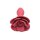 Master Series Booty Bloom - Silicone Rose Anal Plug - Red 2,7 cm