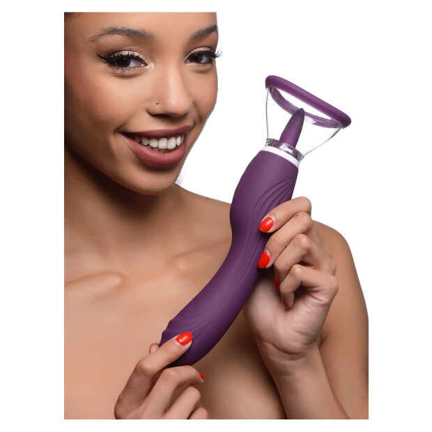 XR Brands Lickgasm Vibrator Lila 12,7 cm