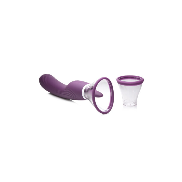 XR Brands Lickgasm Vibrator Lila 12,7 cm