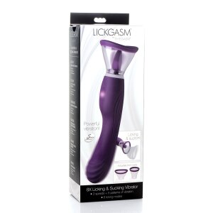 XR Brands Vibromasseur Lickgasm avec fuite + aspiration...