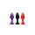 Master Series Kink Inferno - Drip Candles - Black/Purple/Red 200 g