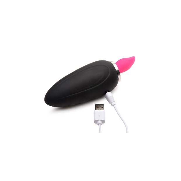 XR Brands Lickgasm Mini vibromasseur avec fuite + aspiration rose