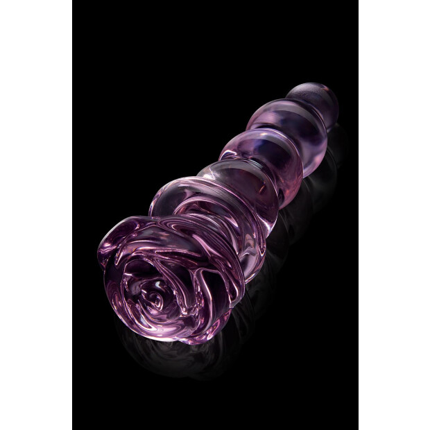 Dream Toys Glaze Glass Rosebud Beaded Plug Analplug Rosa ⌀ 3 cm