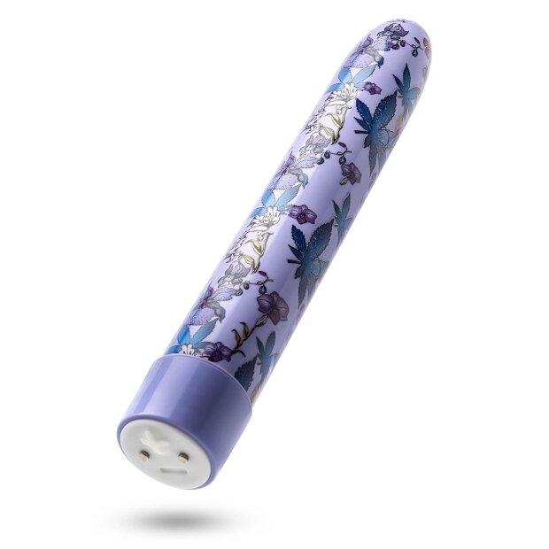 Limited Addiction Floradelic 7 Inch Rechargeable Vibe Purple