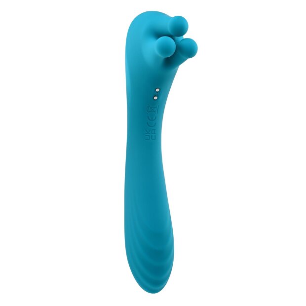 Evolved Heads Or Tails Vibrator Türkis 19,3 cm ⌀ 4 cm