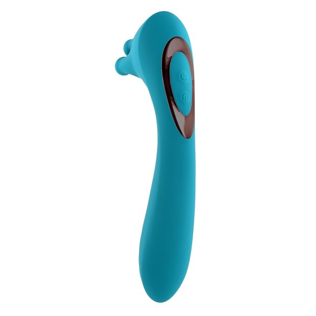 Evolved Heads Or Tails Vibrator Türkis 19,3 cm ⌀ 4 cm