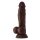 Shaft Model A 9,5 Inch Liquid Silicone Dong With Balls Mahogany 24,1 cm