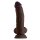 Shaft Model N 8,5 Inch Liquid Silicone Dong With Balls Mahogany 21,5  cm