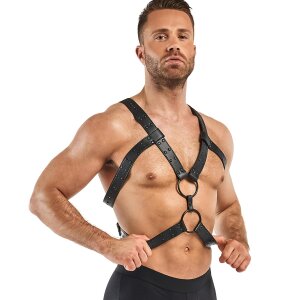 Rocco Bondage Harness - Black - OS