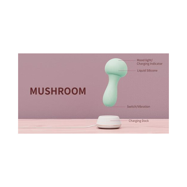 OTOUCH - Mushroom Silicone Wand Vibrator - Teal