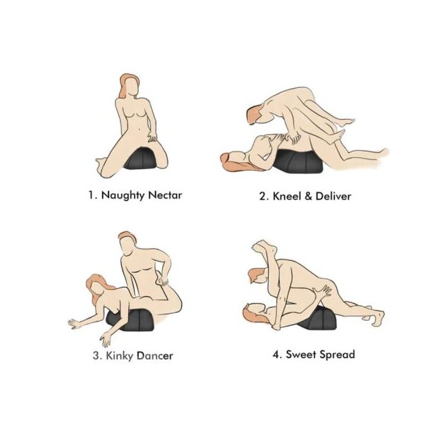 Bedroom Bliss Liebes Kissen Sexmöbel Schwarz