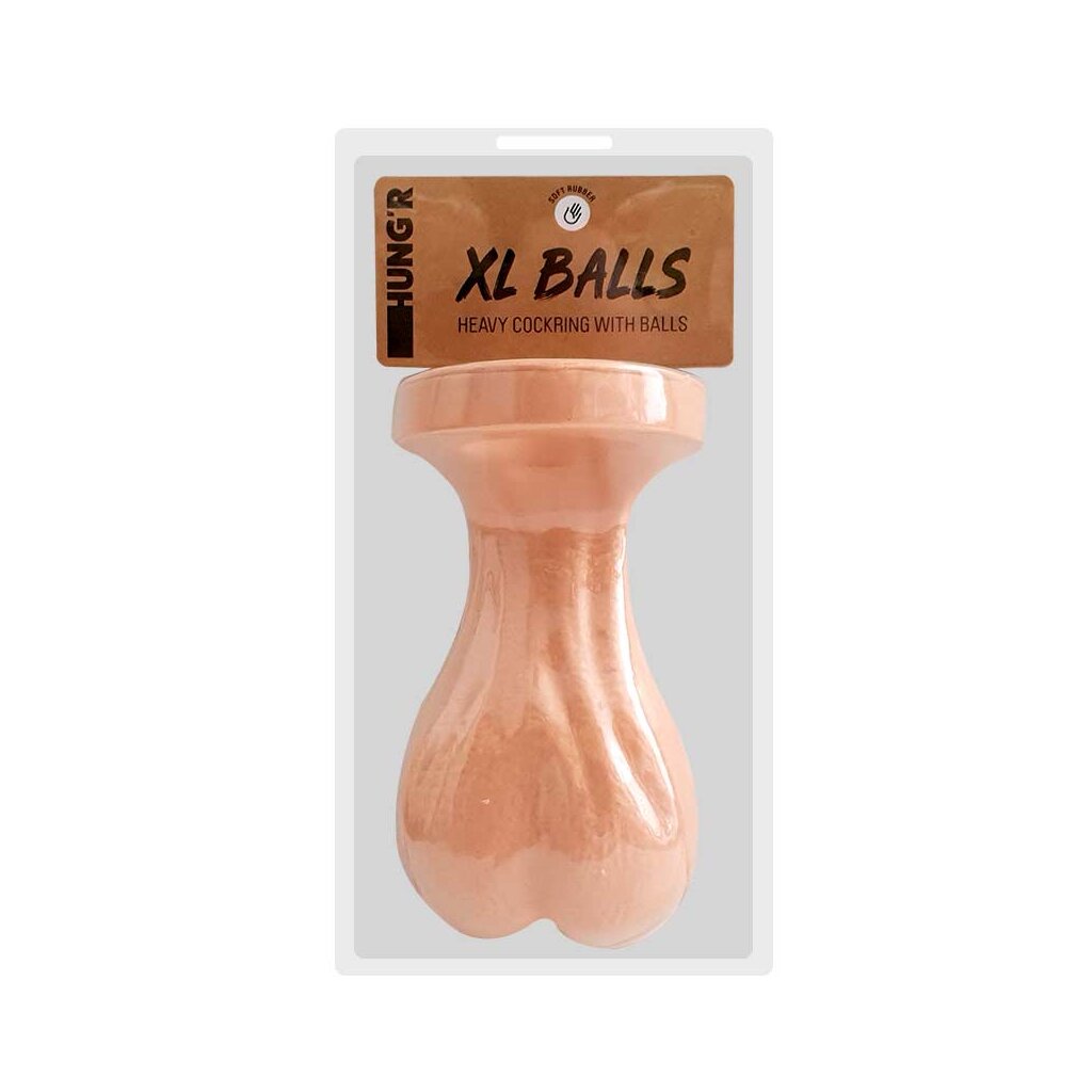 HUNG'R | XL Balls Heavy Cockring | Flesh, 40,50