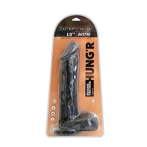 HUNGR Gustav Dildo Schwarz 33 cm