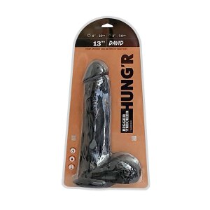 HUNGR David Dildo Schwarz 33 cm