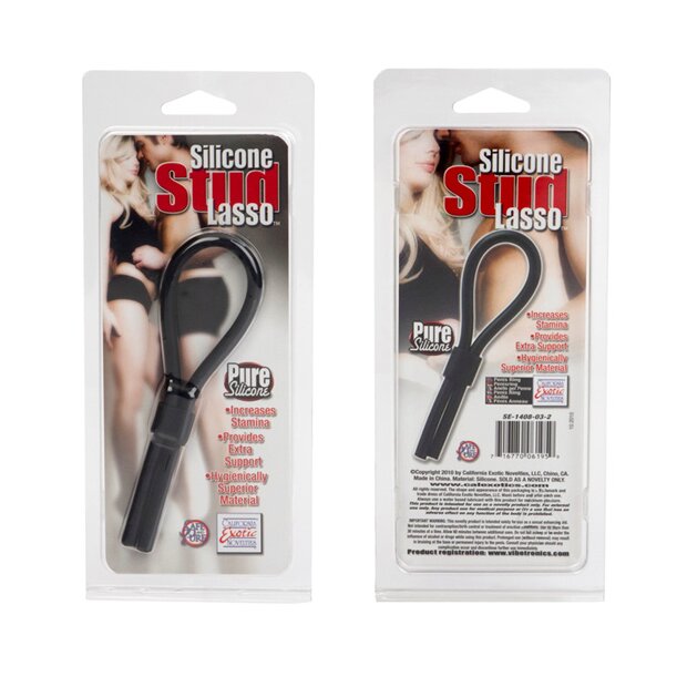 CalExotics Silicone Stud Lasso Penisschlaufe Schwarz