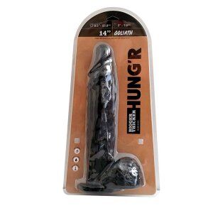 HUNGR Goliath Dildo Schwarz 36 cm ⌀ 7,6 cm