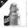 STRETCHR Scaly Butt Plug XL Analplug Silber ⌀ 15,5 cm