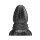 STRETCHR Ripple Butt Plug L Black Metallic - 16,5 cm