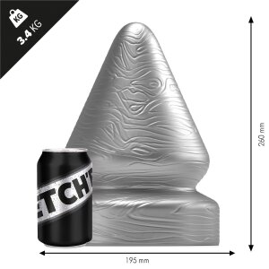 STRETCHR Sirup Butt Plug XL Gun Metal - 19,5 cm