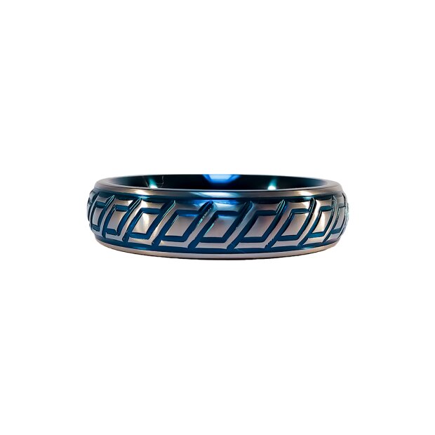 Black Label Blue Wave Cockring Blau ⌀ 4 cm