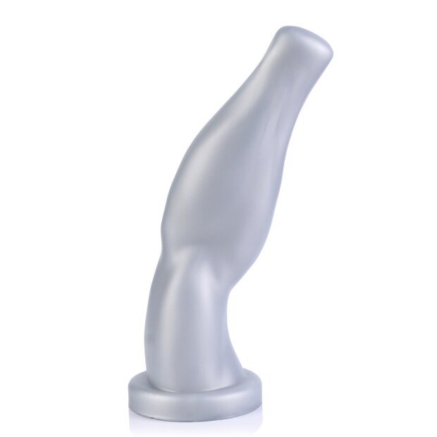 665 Liquid Silicone Arm Wrestler S Dildo Silber 20,5 cm ⌀ 5,5 cm