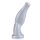 665 Liquid Silicone Arm Wrestler S Dildo Silber 20,5 cm ⌀ 5,5 cm