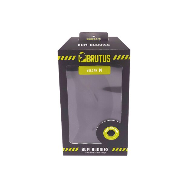 BRUTUS Bum Buddy Vulcan M Analplug Schwarz ⌀ 6,2 cm