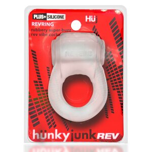 H&uuml;nkyjunk REVRING Vibrating Cockring Clear Ice