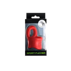Sport Fucker Liquid Silicone Baller Ring Red
