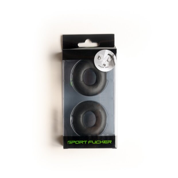 Sport Fucker Stacker Rings 2 Pack Schwarz