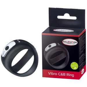 Malesation Vibro Penis & Testicle Ring black