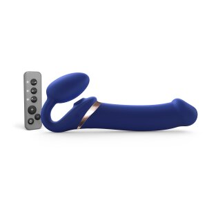 Strap-On-Me Multi-Orgasm Bendable Strap-On Blau 16,2 cm