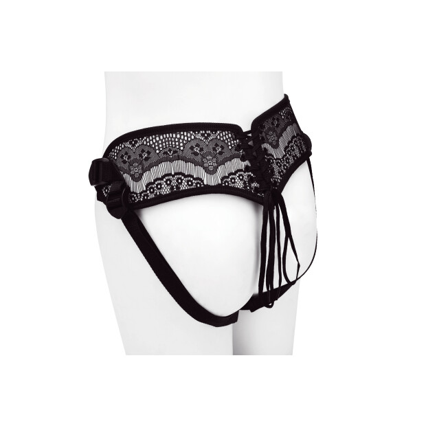 STEAMY SHADES Corset Back Strap On Harness