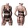 GREY VELVET 3-pcs set (Top, thong, suspender belt) XXL