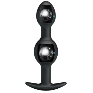 Pretty Love Doppel Analplug Analkugeln Schwarz ⌀ 2,8 cm