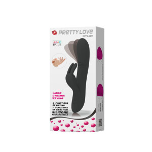 Pretty Love Vibro Rabbit Dylan Black Rabbit Vibrator Schwarz