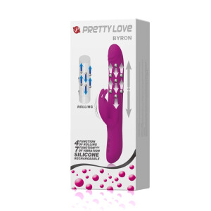 Pretty Love Byron Rabbit Vibrator Lila 25 cm