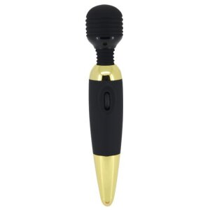 Pretty Love Vibro Power Wand Massager Schwarz Gold ⌀ 4,5 cm