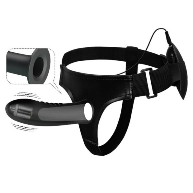 Pretty Love Strap On Myron vibrant noir 18,5 cm