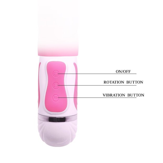 Pretty Love Vibrator Rabbit Steven rotating Pink