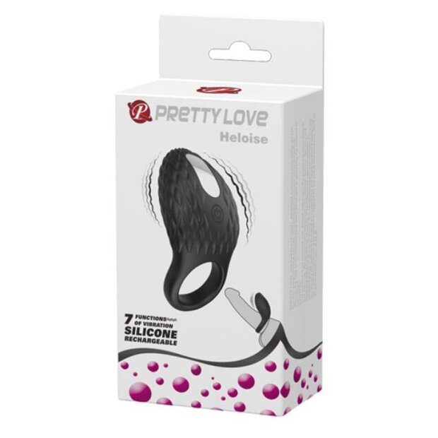 Pretty Love Cock Anneau vibrant Noir