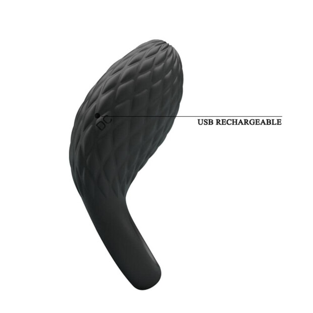 Pretty Love Cock Anneau vibrant Noir