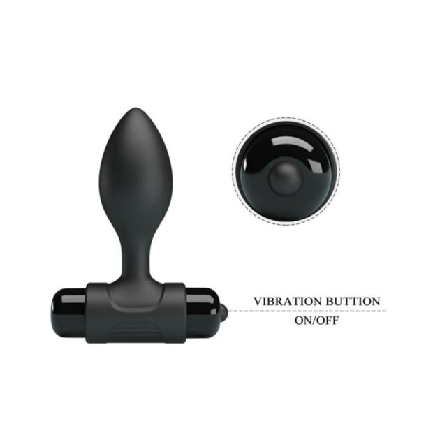 Pretty Love Analplug Vibra Schwarz ⌀ 2,7 cm