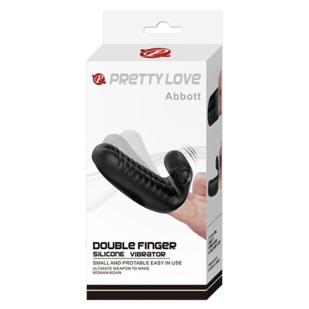 Pretty Love Fingerhülle Abbott vibrierend Schwarz