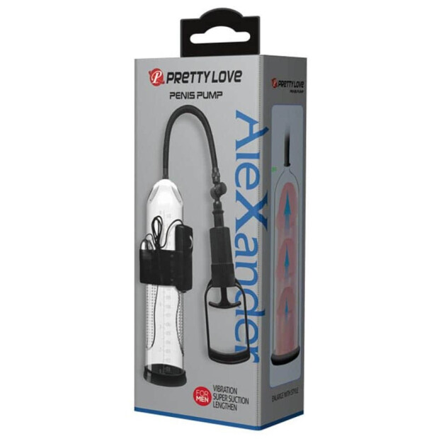 Pretty Love Pompe à pénis vibrante Alexander 24 x 6cm